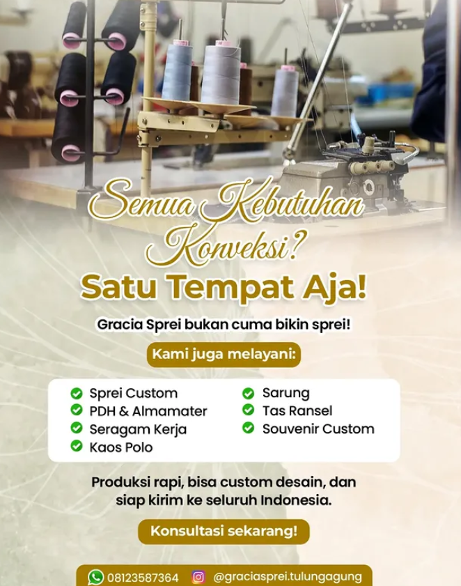 <p>Semua kebutuhan konveksi dalam satu tempat! Buk
